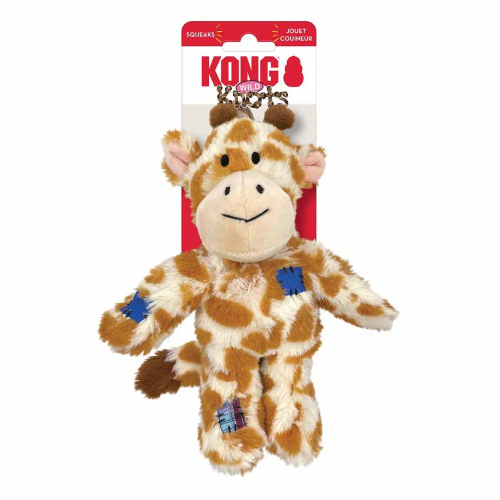KONG Wild Knots Giraffe S/M 24x20,5x9 cm - bamse med reb